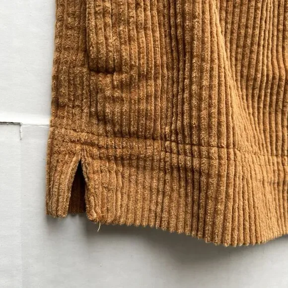 L.L. Bean Womens L Comfort Cord Shirt Jacket Brown Corduroy Button Front Shacket - Picture 5 of 10